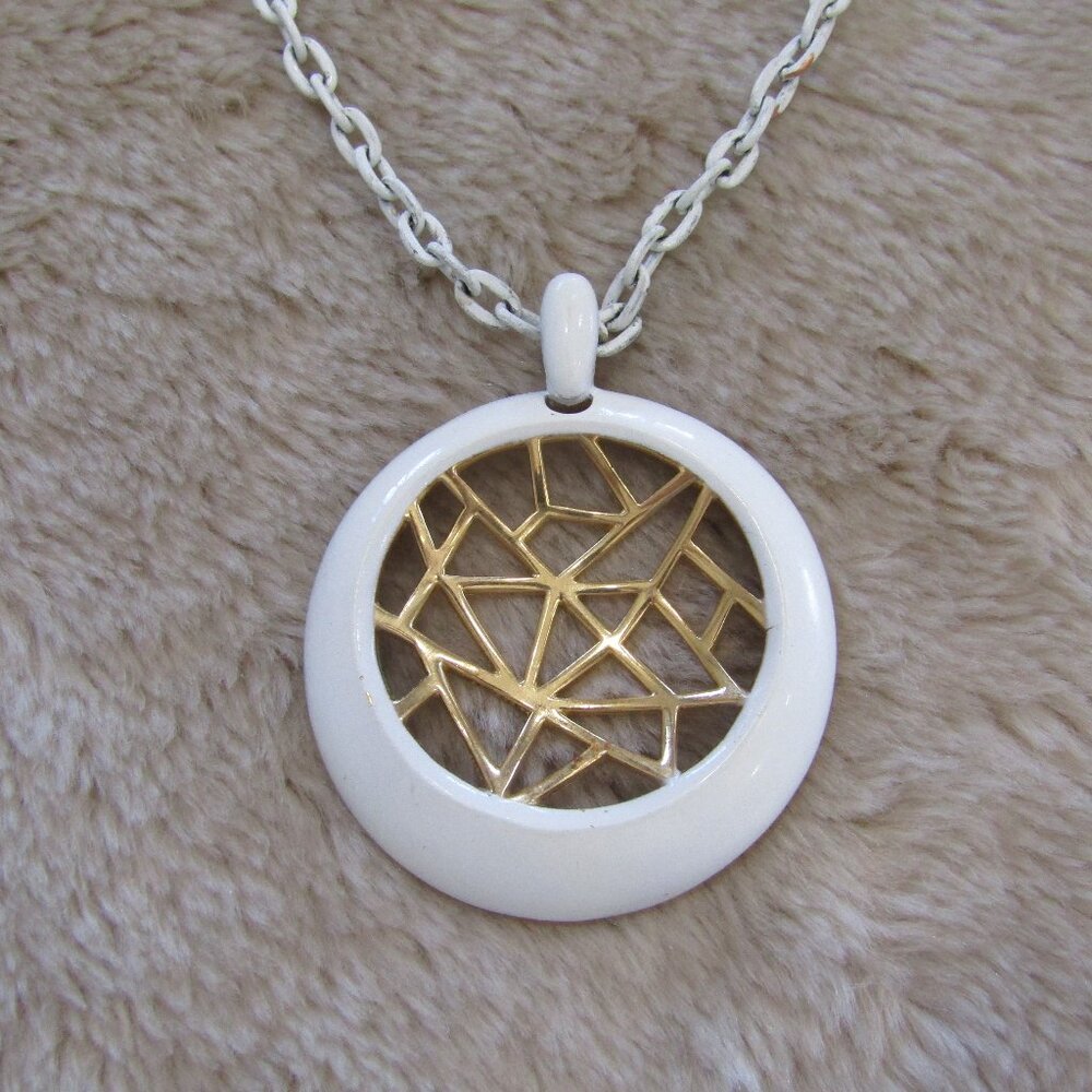 Vintage Crown Trifari Spiderweb Necklace